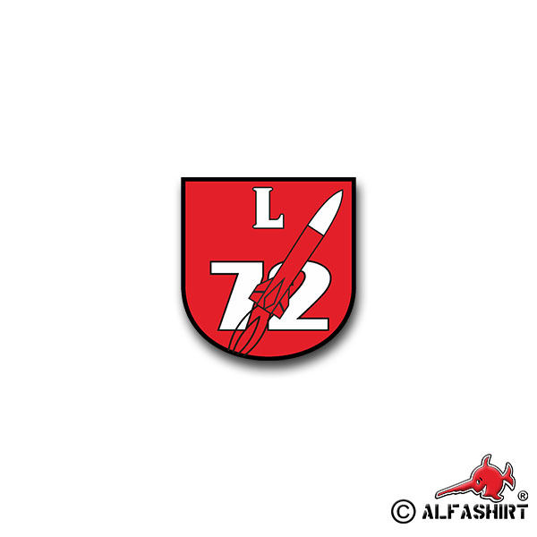 Sticker RakArtLehrBtl 72 rocket artillery teaching battalion 7x7cm A1324