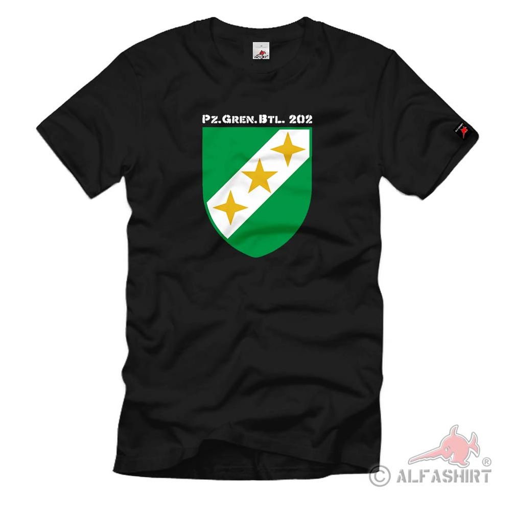 PzGrenBtl 202 Panzergrenadier Bataillon Bundeswehr Einheit Emblem T-Shirt #288
