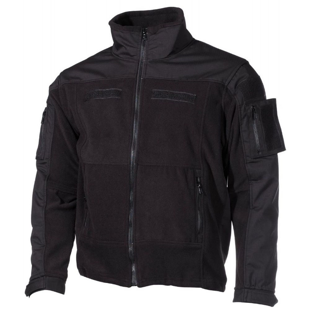 Tactical Commando Fleece Jacket Workwear Military Security black Vest #13415