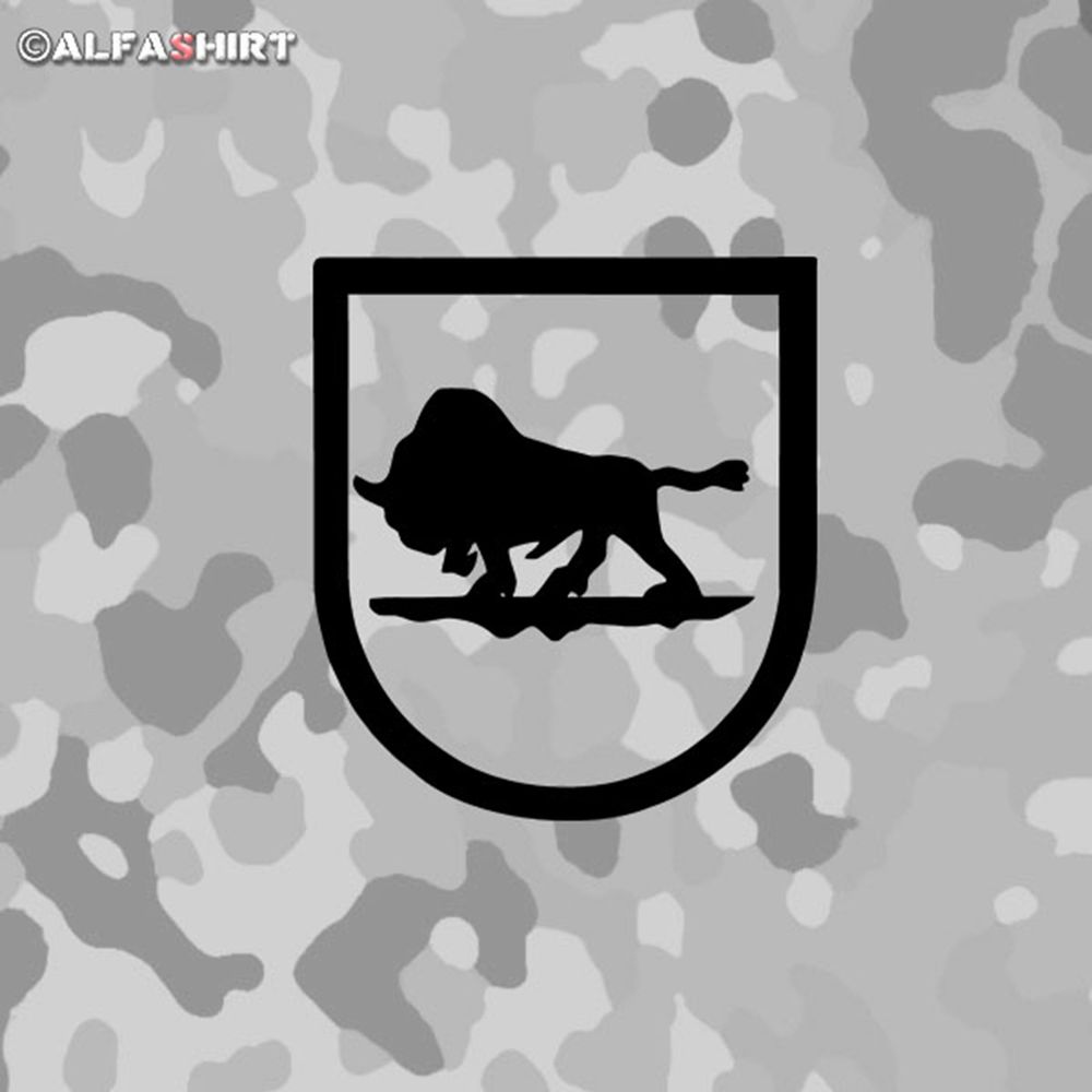 Sticker sPzAbt 508 heavy tiger tank division coat of arms 10x9cm # A411
