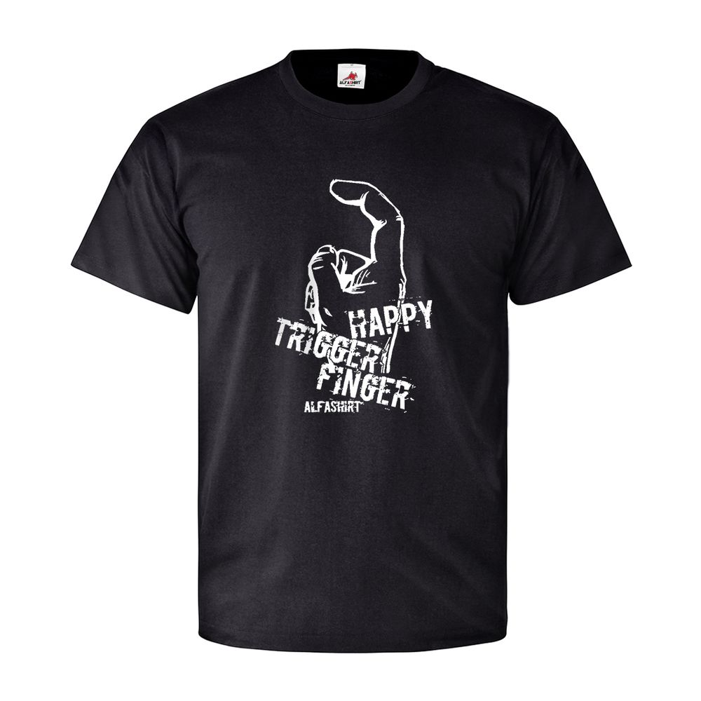Happy Trigger Finger Cod Shooter Zeigefinger Abzug Army Waffe T Shirt #27164
