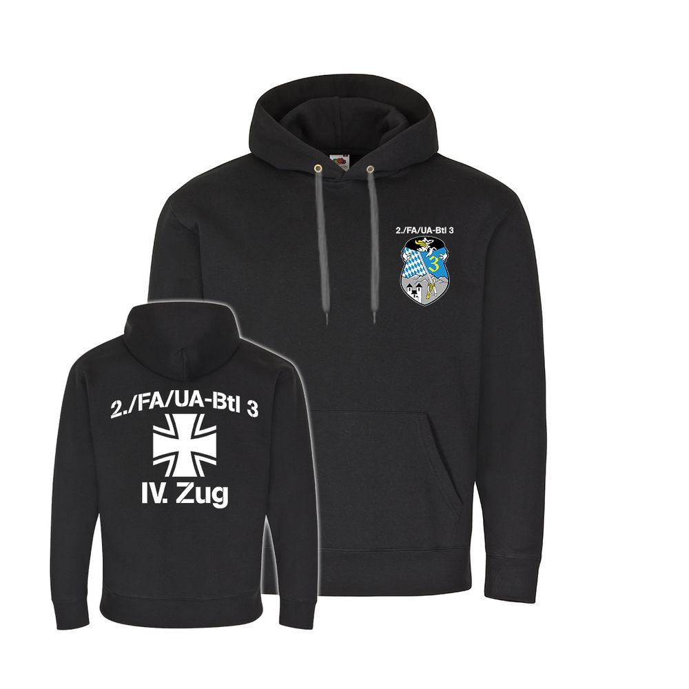 Hoodie 2 FA-UA Btl 3 IV Zug Feldwebel Kompanie Zug Lehrgang Pullover #33151