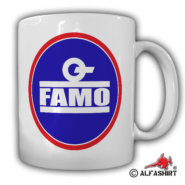Famo Fahrzeug- und Motoren Werke Breslau Firmen Logo Wappen - Tasse #15711