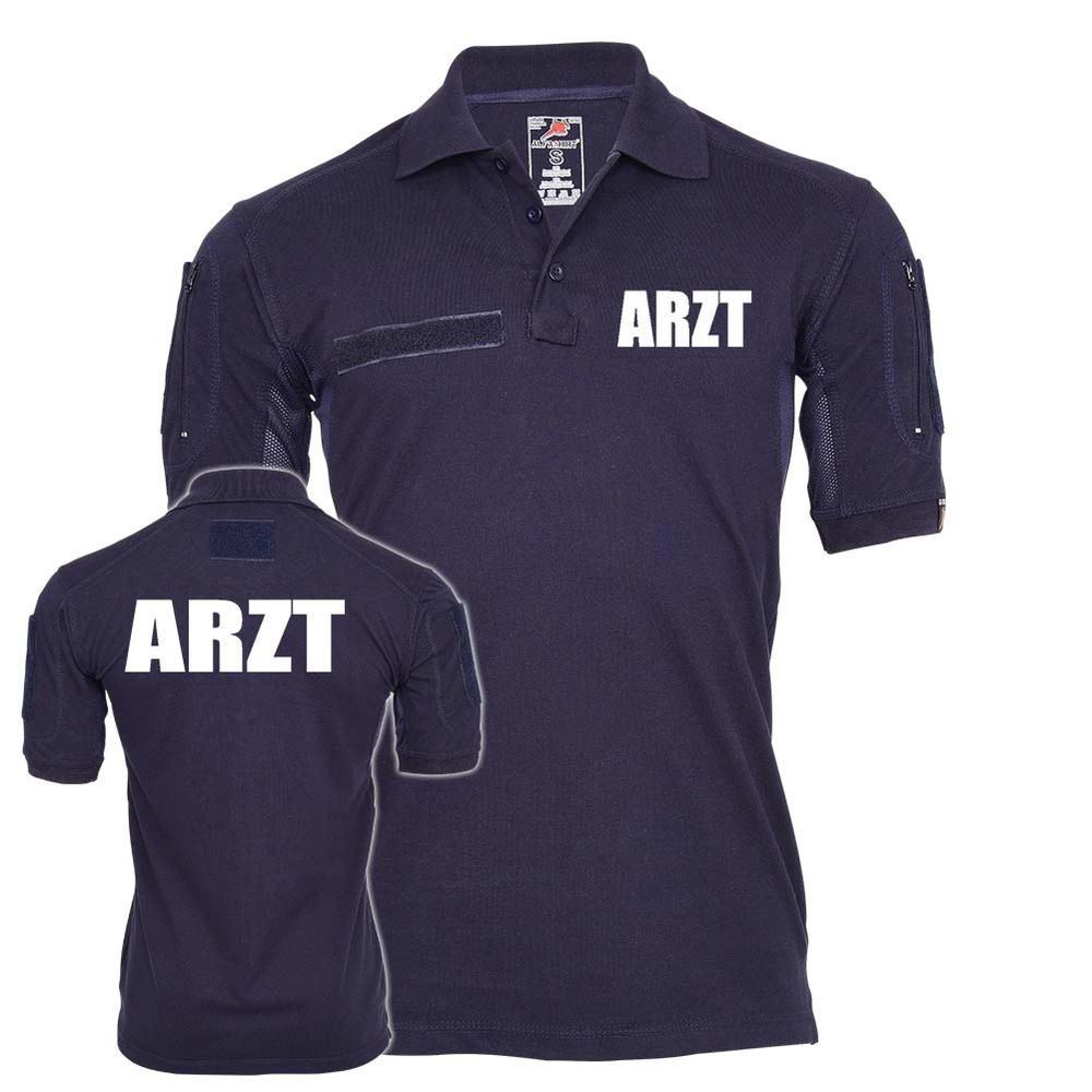 Tactical Poloshirt Arzt Polo Notarzt Helfer Feuerwehr Rettungsdienst Sani #25080
