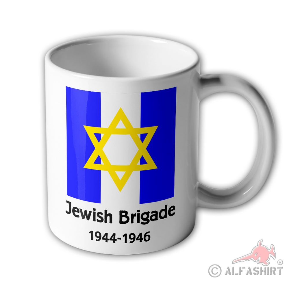 Tasse Jewish Brigade British Army Israel Jüdische Einheit WW2#43542