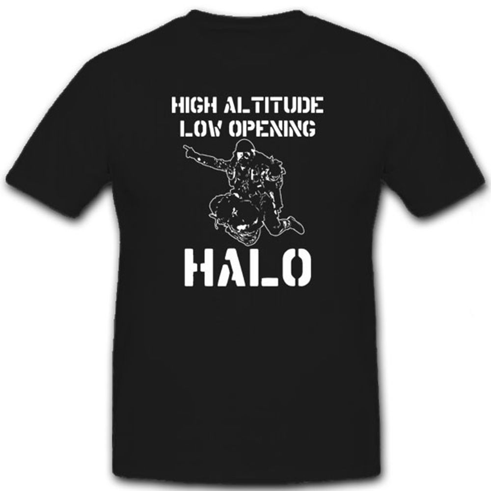 HALO High Altitude Low Opening Fallschirmspringer - T Shirt #7101