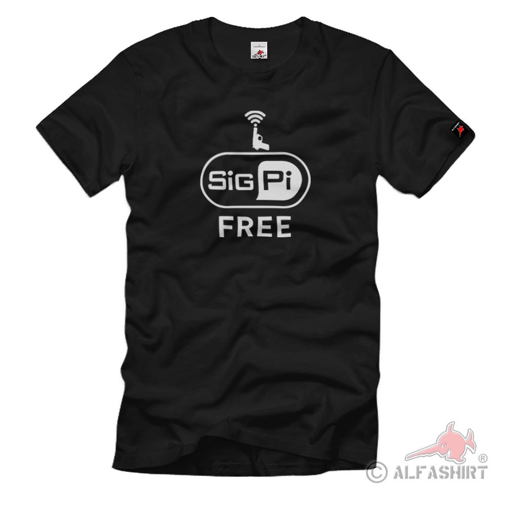 SigPi FREE WiFi Bundeswehr Signalpistole P2A1 ABC Alarm Fun - T Shirt #2758