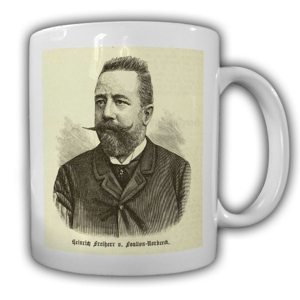 Tasse Heinrich Foullon von Nordbeeck Österreich österreicherischer Geologe#21792