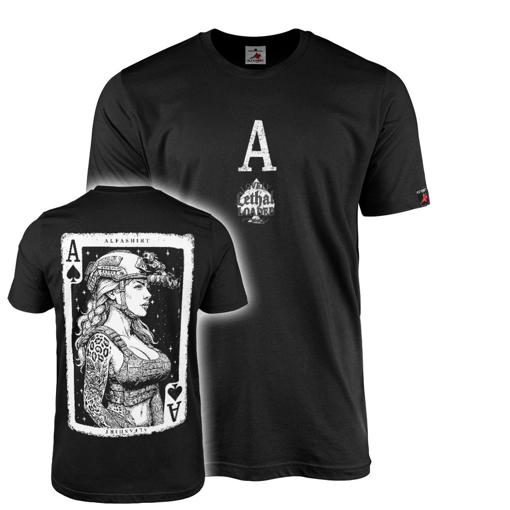Tactical Ass Girl Military Tattoo Inked Bundeswehr Leisure Black&Grey BW#46677