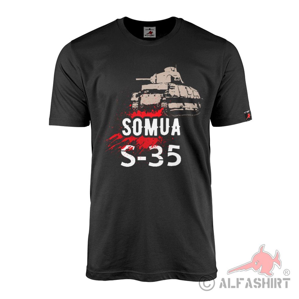 SOMUA S-35 Französischer Panzer WW2 Beutepanzer Frankreich T-Shirt#41188