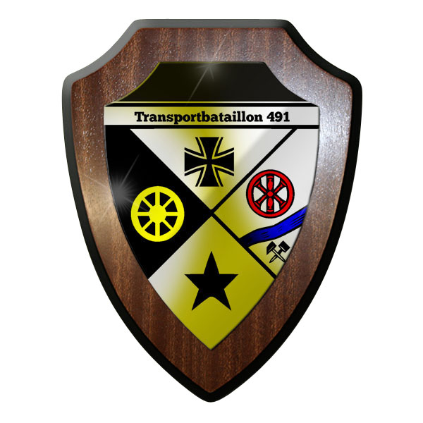 Wappenschild- Transportbataillon 491 Logistikbrigade Bw Wappen Abzeichen #8858
