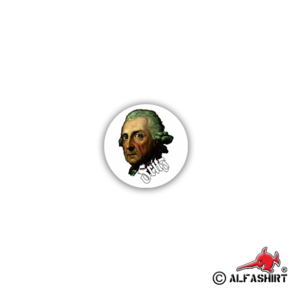 Sticker Frederick the Great King of Prussia Elector 7x7cm A2469