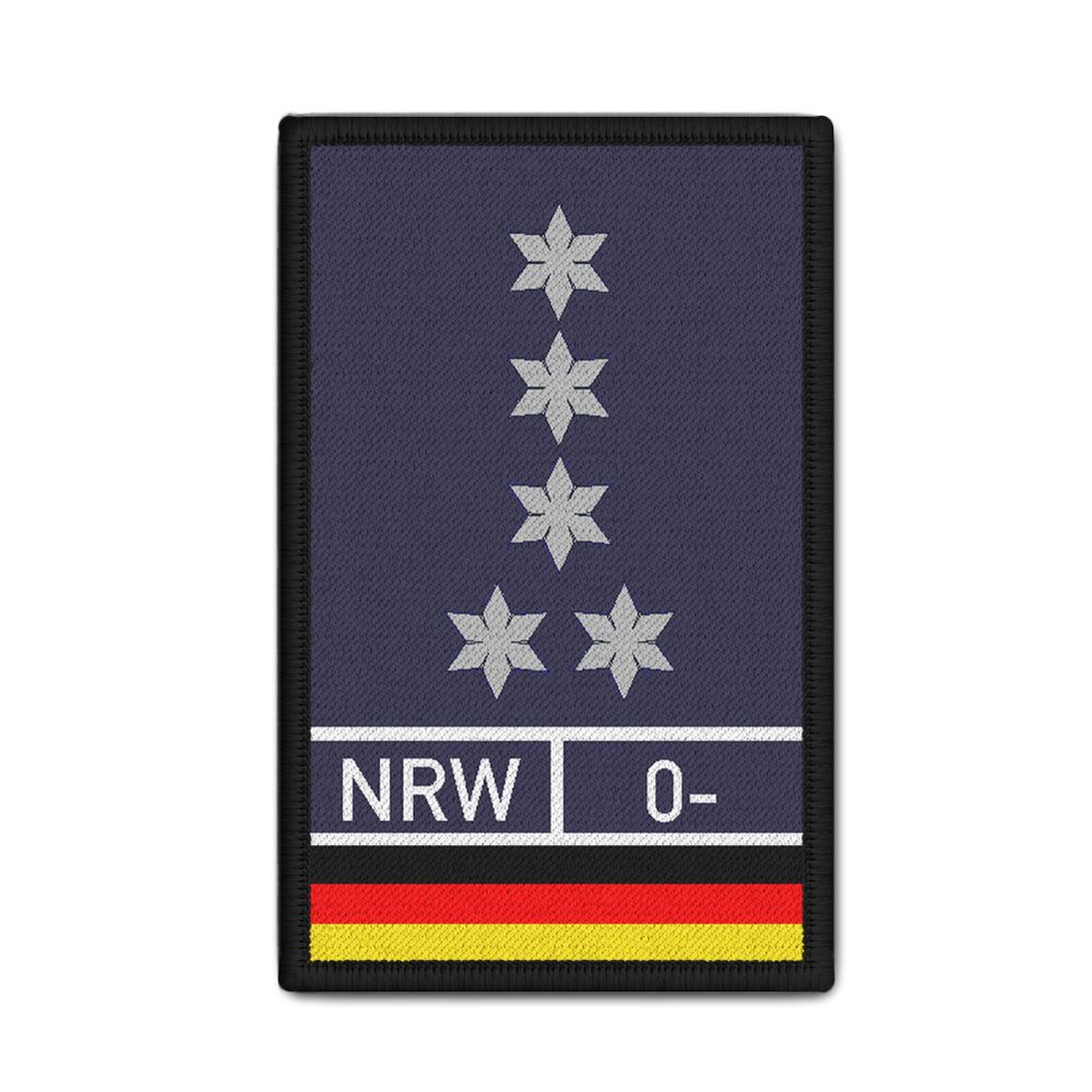 Patch First Chief Police Officer EPHK PHK Blood Rank Commissar 9,8x6cm # 30859
