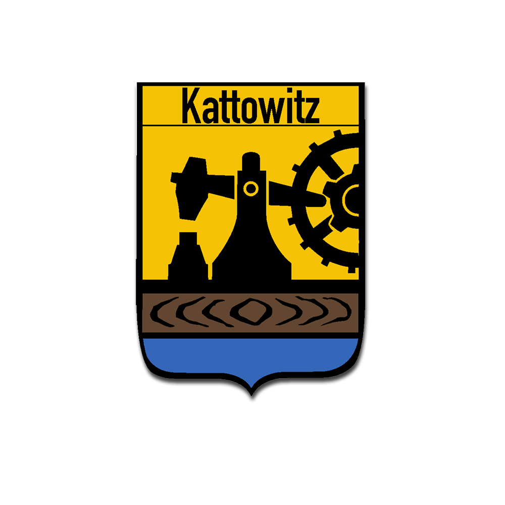 Kattowitz Aufkleber Katowicy Katowice Schlesien Woiwodschaft 7x5cm #A5045
