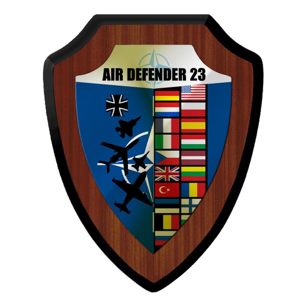 Wappenschild Air Defender 2023 Teilnehmer Andenken Deko Wappen Abzeichen #42161