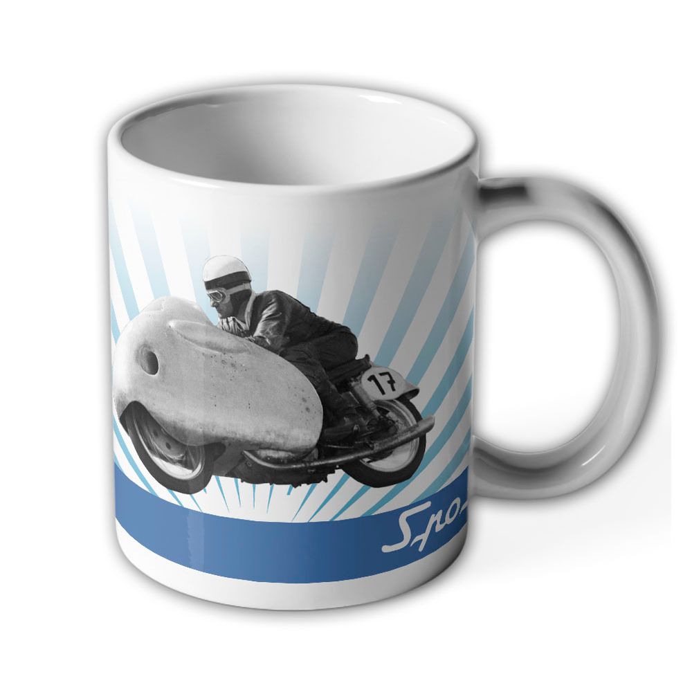 Tasse Sportmax Motorrad Oldtimer Rennmotorrad Zweizylinder Rennmaschine #33551