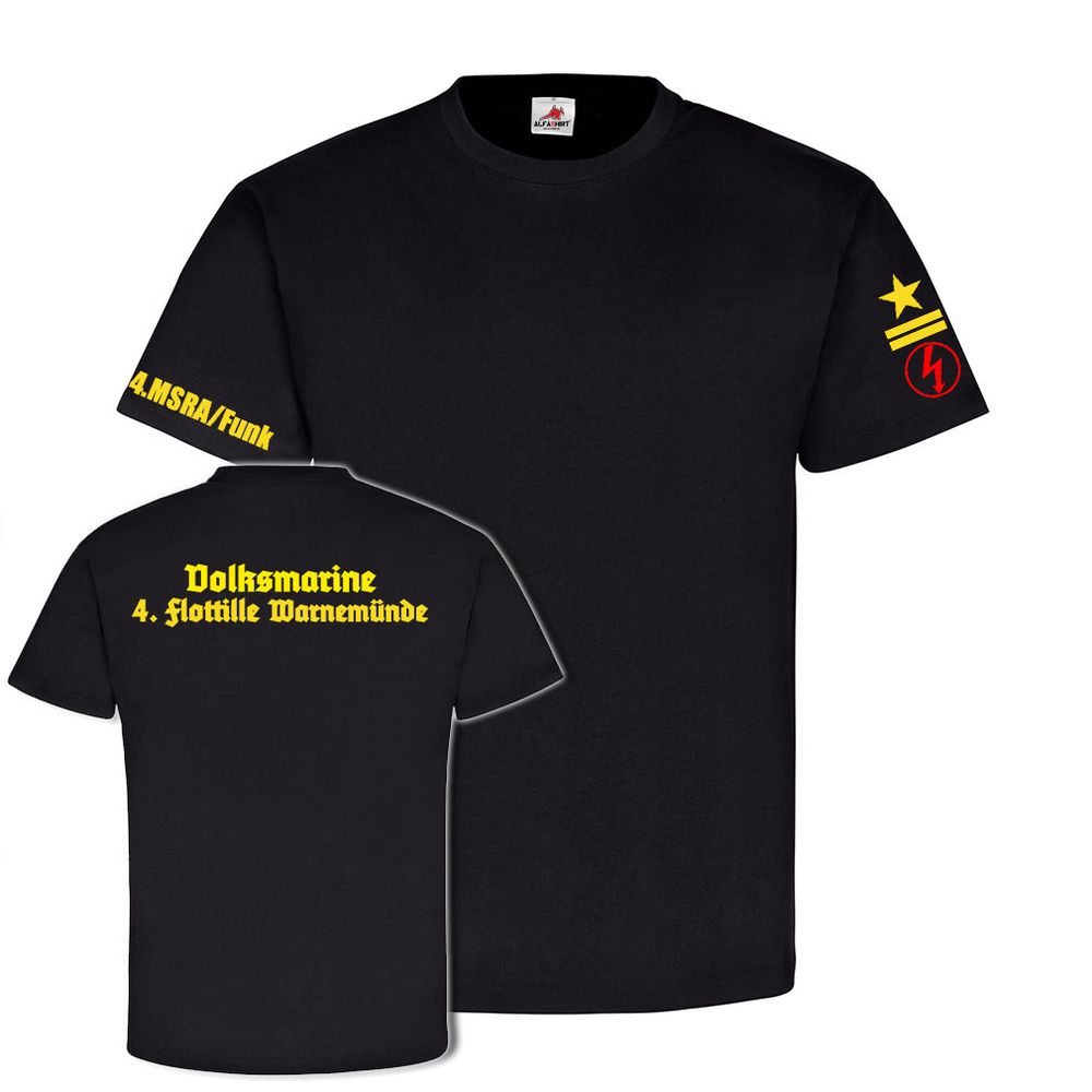 MSR 346 Straßburg 4 Flottille Marine Warnemünde Funk MSRA DDR T Shirt #23411
