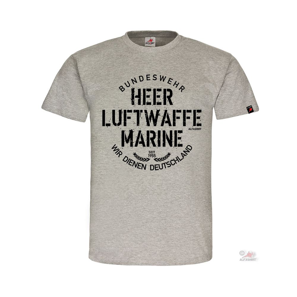 Bundeswehr Heer Luftwaffe Marine Zeit-Berufs-Soldat Deutschland T-Shirt#32199