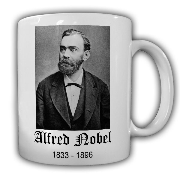 Tasse Alfred Nobel Erfinder des Dynamits Chemiker Bild Kaffee#22167