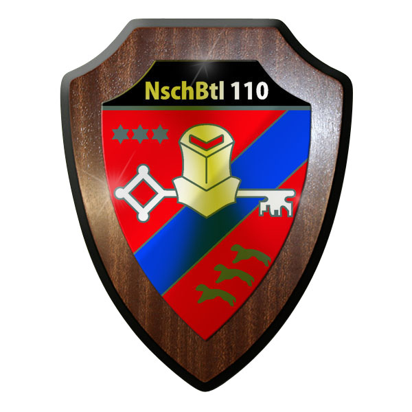 Wappenschild / Wandschild -NschBtl110 Nachschubbataillon Heer BW #9751