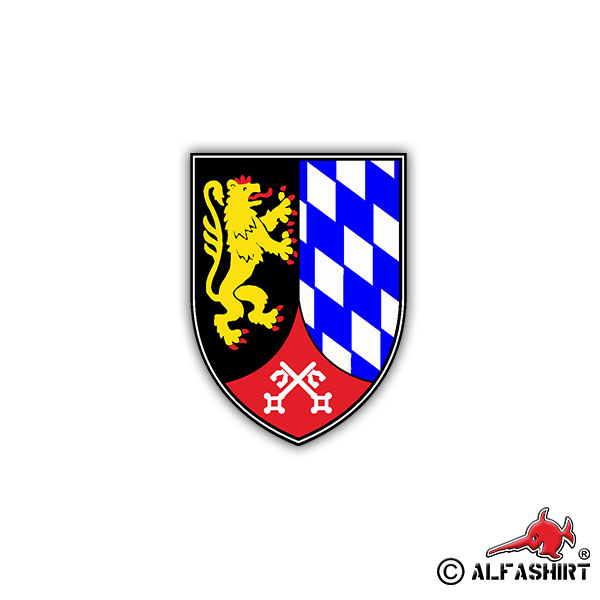 Sticker PzBrig 12 Coat of Arms Tank Brigade BW Coat of Arms Badge 7x5cm A1258