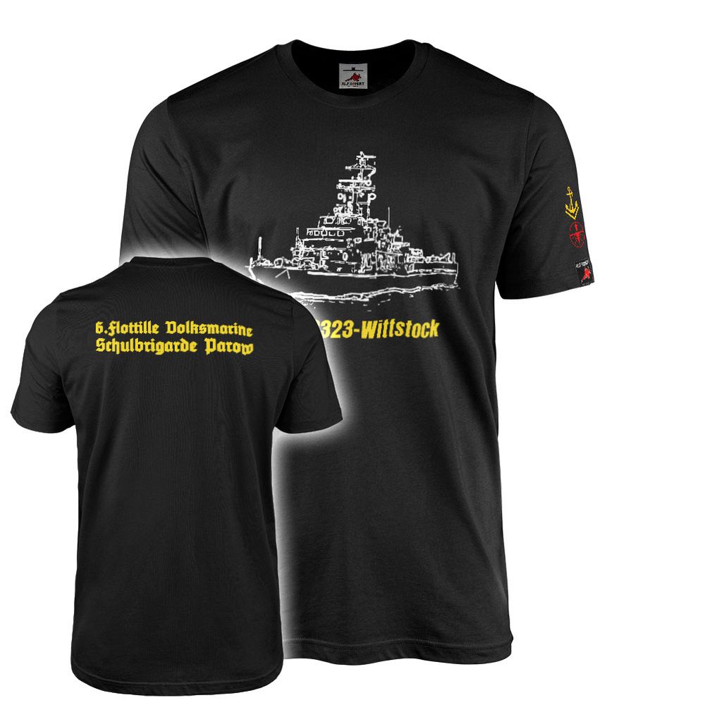 T-Shirt MSR S323 Wittstock Volksmarine 6. Flottille Schulbrigarde #47234