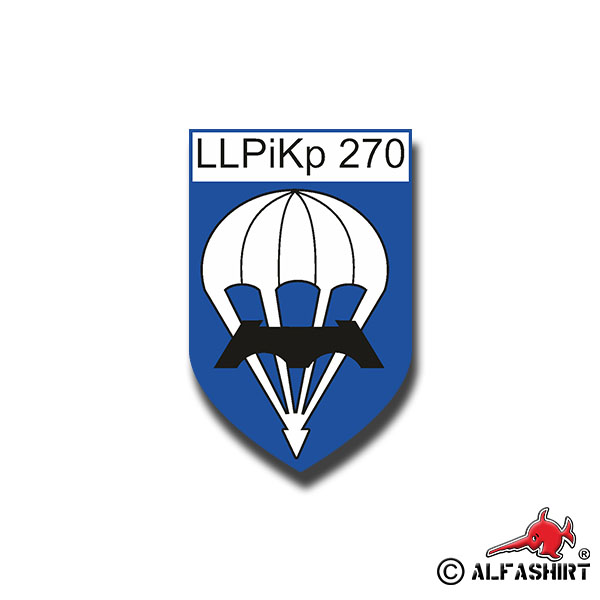 Sticker LLPiKP 270 Airborne pioneer army Seedorf Coat of Arms 5x7cm A871