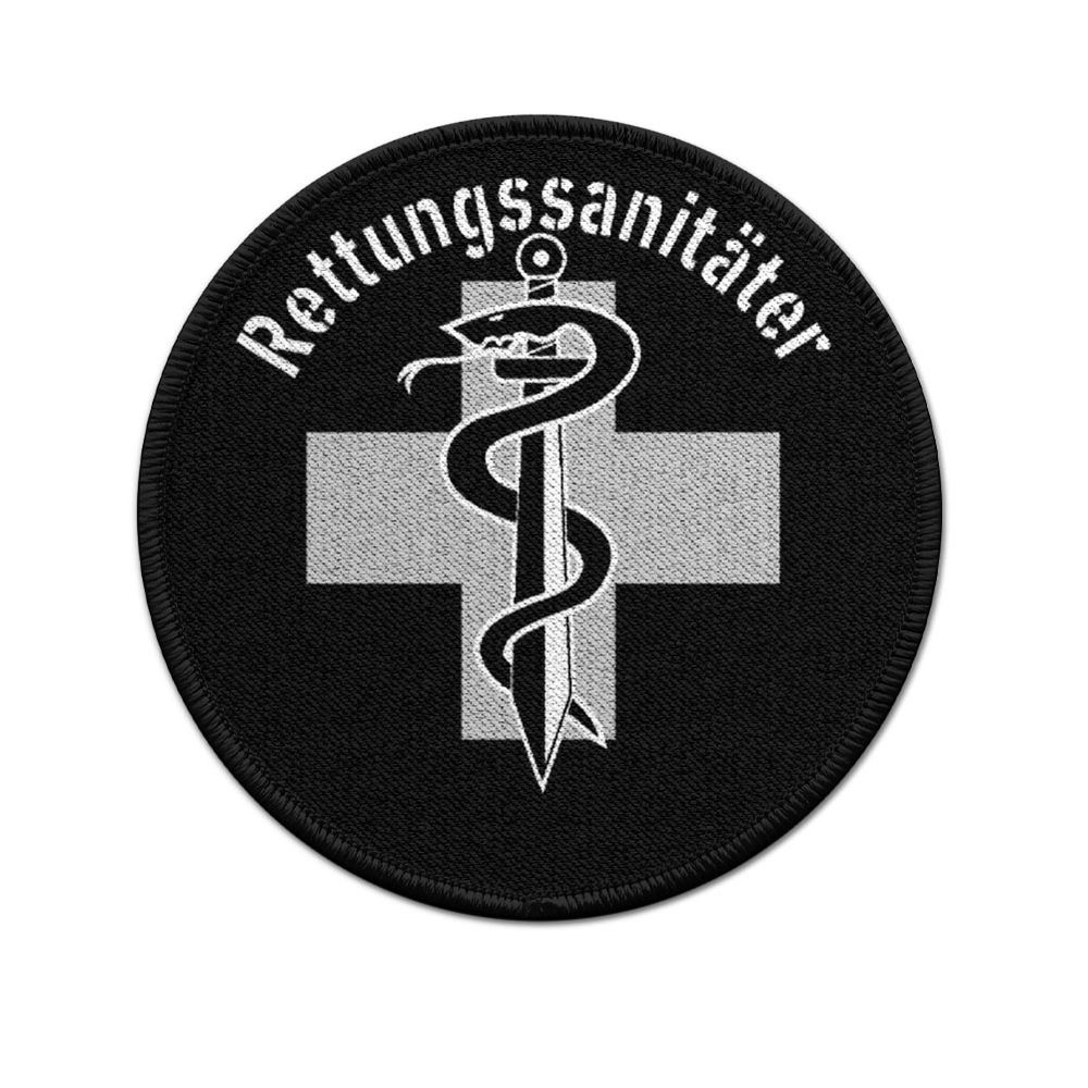 Patch Rettungssanitäter Polizei BW Tarn Nacht Grau Mediziner Doktor #31142