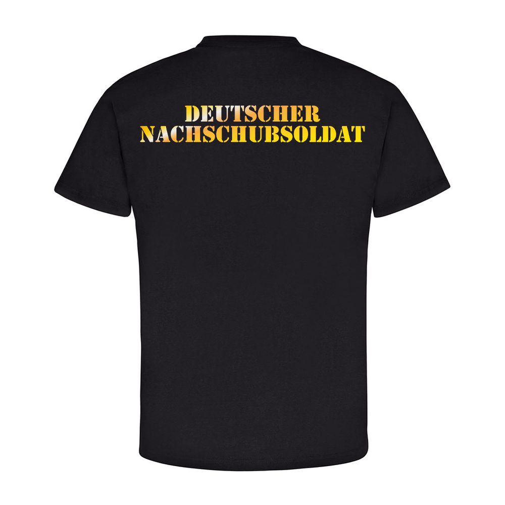 Deutscher Nachschubsoldat Bundeswehr Versorger Skull - T Shirt #12424 