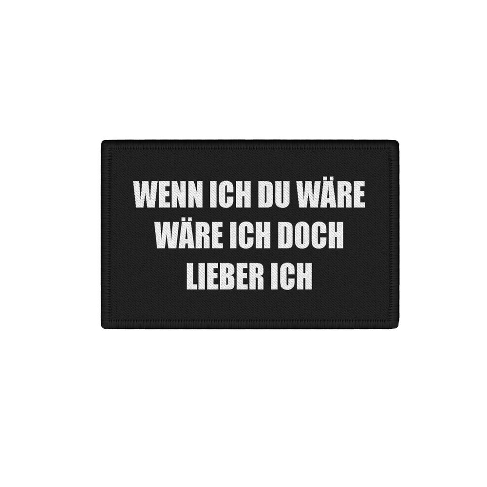Patch If I were you I'd rather be Challenge Fun 7.5x4.5cm # 34394