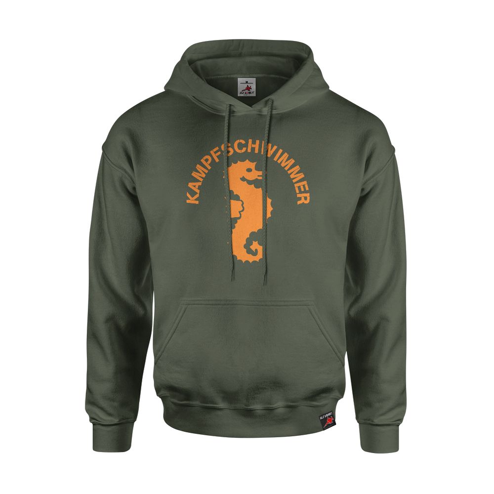 Hoodie Combat Diver Seahorse Swimmer Badge Humor Fun #10581