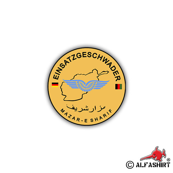Aufkleber/Sticker Einsatzgeschwade Mazar-E-Sharif Abzeichen Logo Emblem 7cm A791