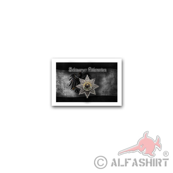 Sticker Black Eagle Order High Order Prussian Order 10x7cm A3242
