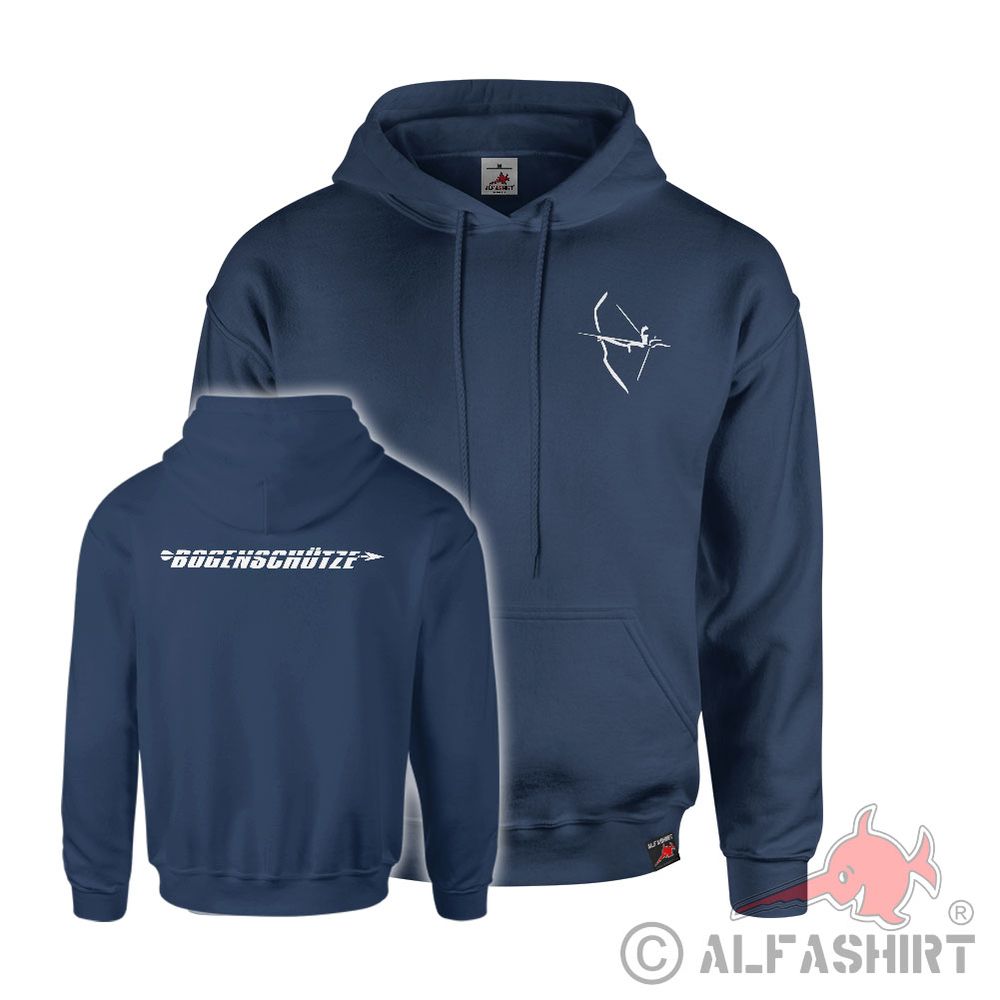 Hoodie  Bogensschütze Sport Sportschießen Wettkampf Training Sportverein #42650