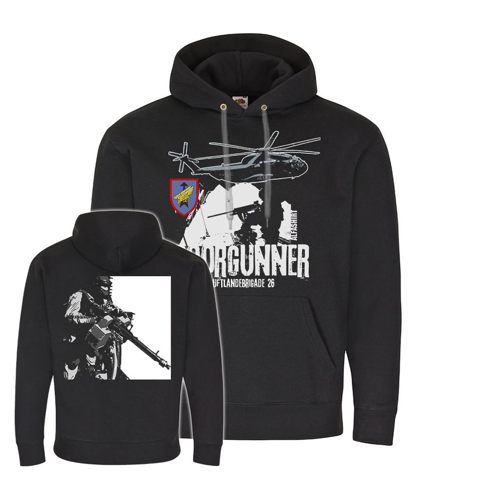 Hoodie Doorgunner LLBrig 26 TYp2 Fallschirmjäger Ch-53 Kapuzenpullover #23671