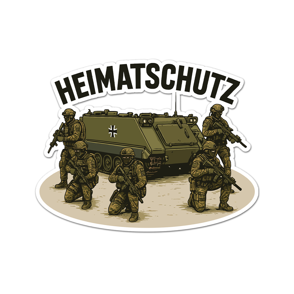 aufkleber heimatschutz bundeswehr soldaten m113 taktischer einsatz ab 10cm #A6928