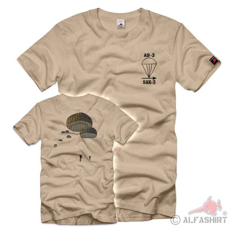 Fallschirmspringer AB-3 SAK Luftwaffe Army Armee Soldat BW T-Shirt #39291