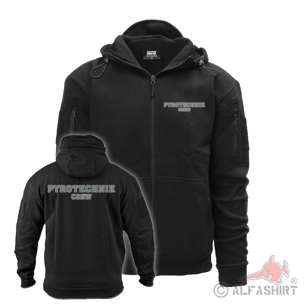 Tactical Hoodie Reflective Hood Jacket Pyrotechnics Crew Personal Team #42745