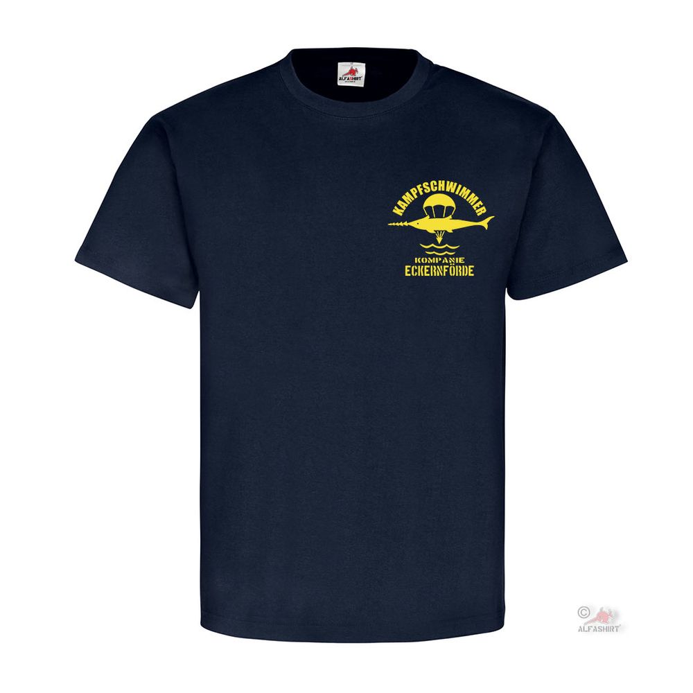Kampfschwimmer Kompanie Eckernförde BW Marine Wappen Abzeichen T-Shirt #18333