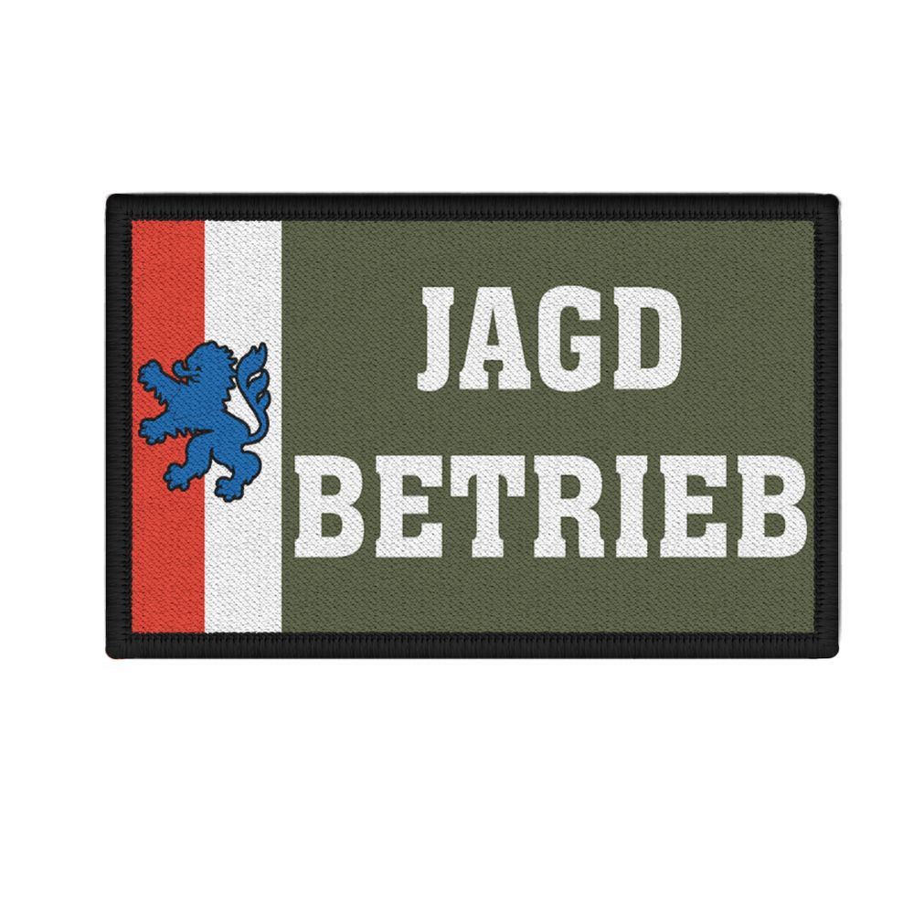 Jagdbetrieb Hessen Oliv Patch Aufnäher Germany Uniform Jagd Tier #41286