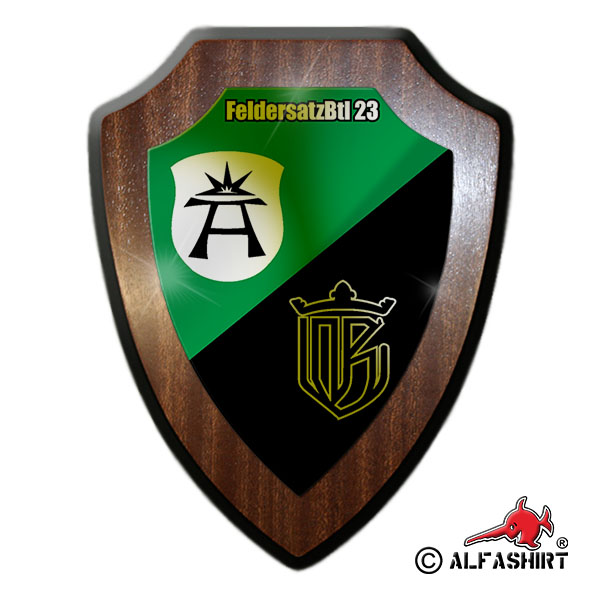 Armor shield FeltsatzBtl 23 Feldersatzbataillon 23 BW arms Badge # 15579