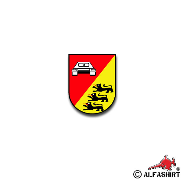 Sticker PzBtl 653 Tank Battalion Emblem Reservist 7x6cm A2560
