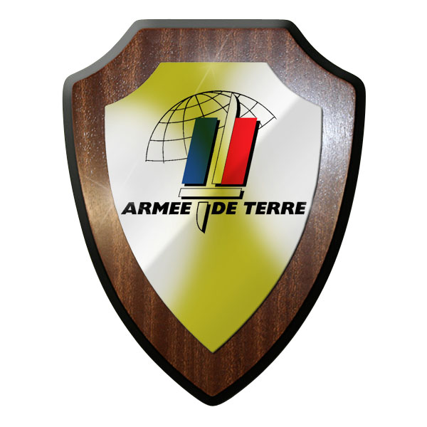 Wappenschild / Wandschild -Armee de terre Frankreich Heer Militär #9662