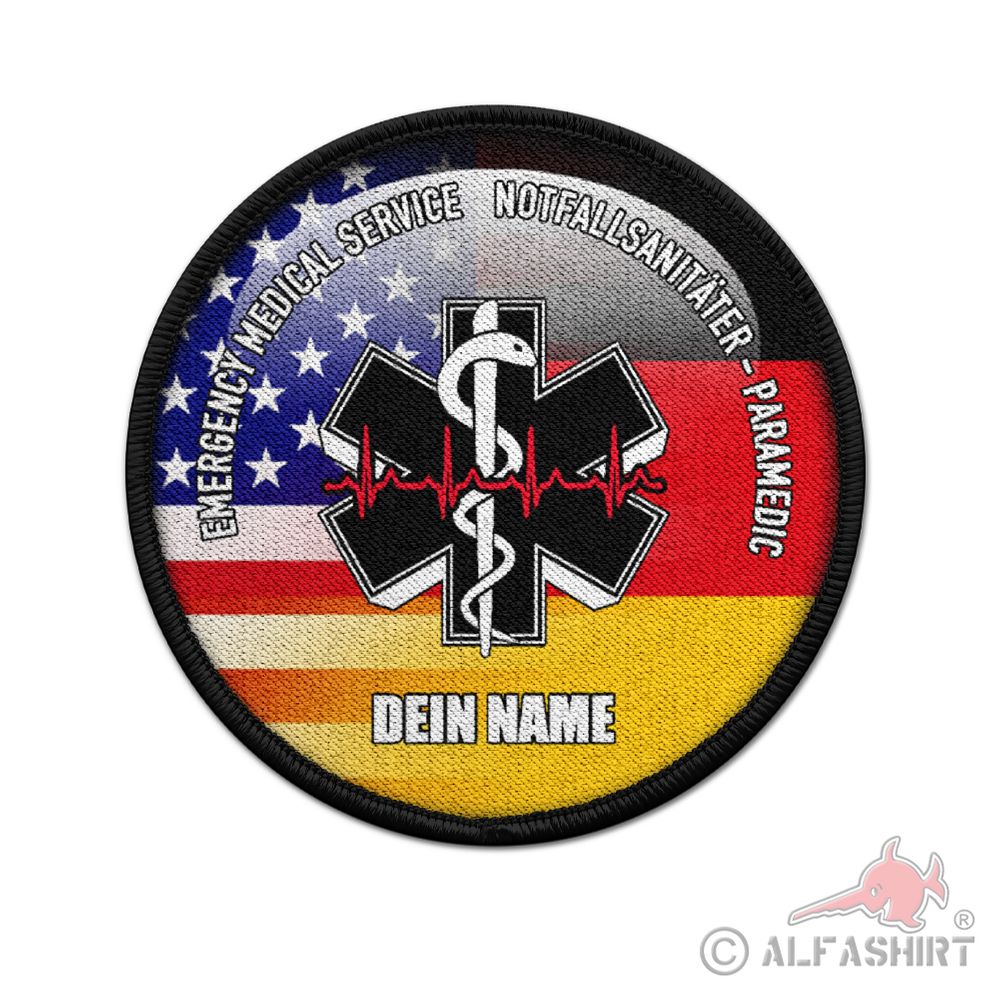 Patch Round Emergency Medical Service Paramedic USA Ambulance #41699