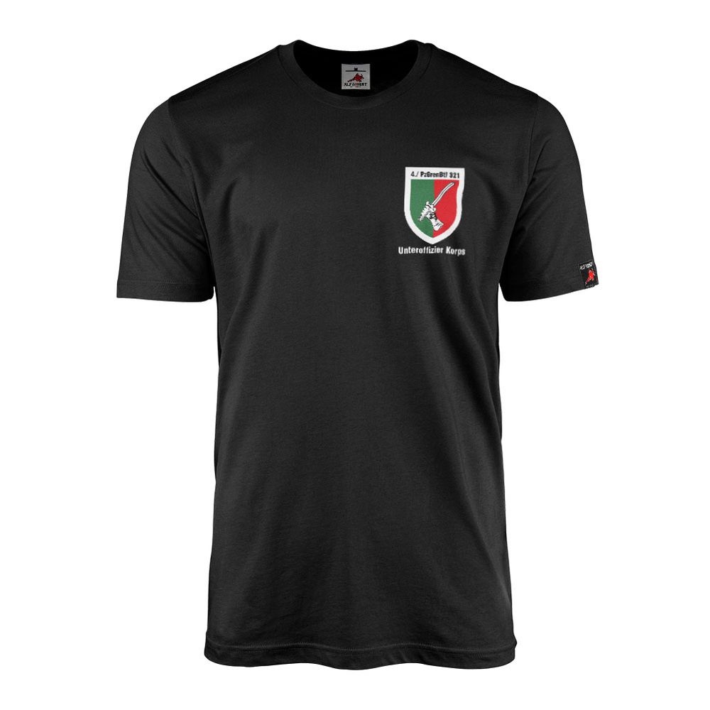 T-Shirt 4th Company PzGrenBtl Panzergrenadier Battalion 321 Non-Commissioned Officer Corps Coat of Arms Grenni #46735