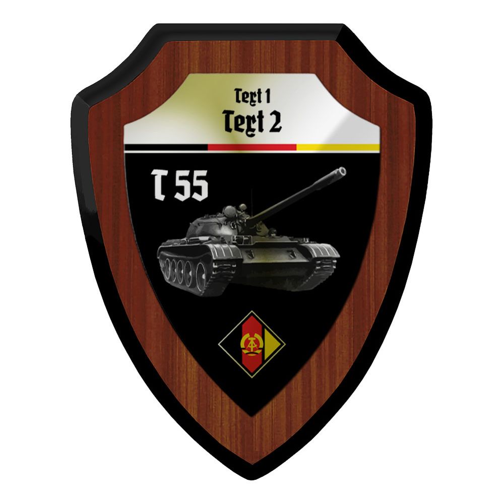 Customizable coat of arms NVA GDR T-55 Panzer Panzer Regiment Unit #47476