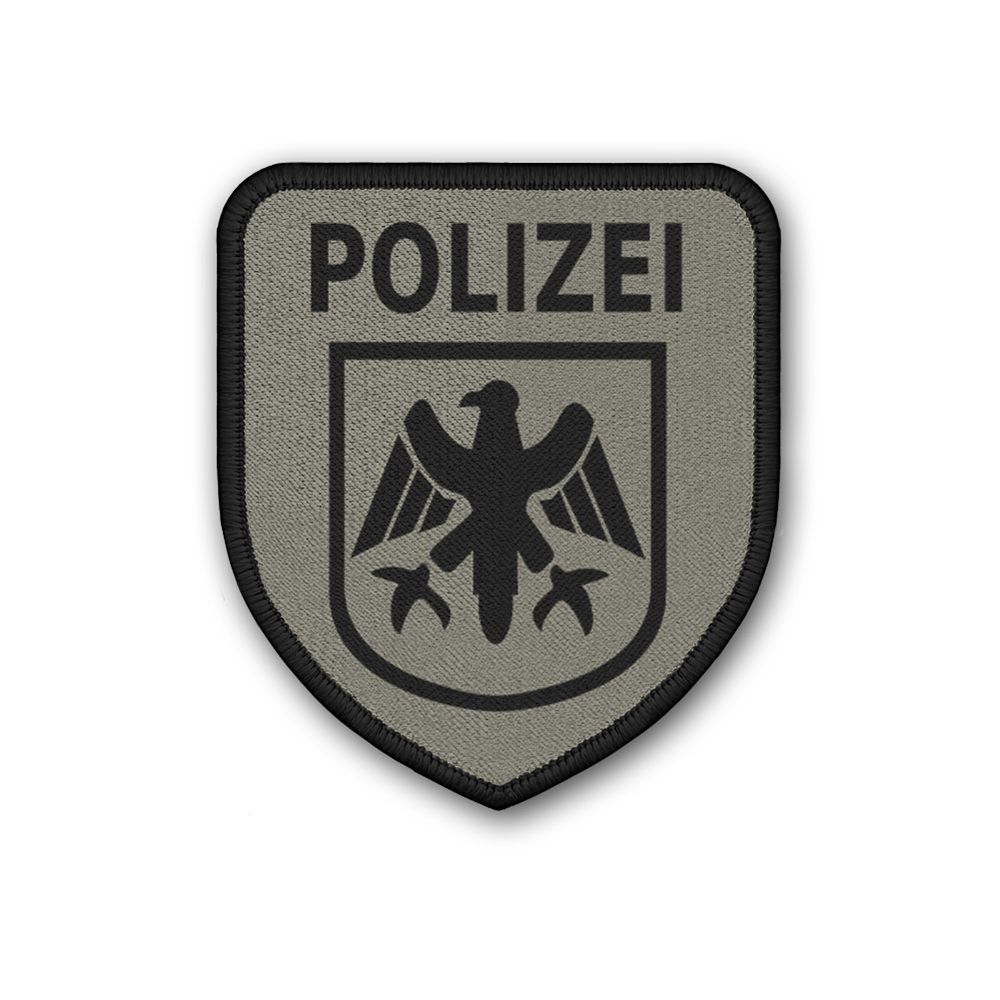Patch Federal Police Stone Gray Olive Tarn Badge Police Federal Republic # 32434