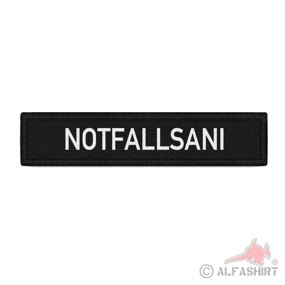 Patch NOTFALLSANI Notfall Sanitäter Aufnäher Namens Streifen Sani NOTSAN#38795
