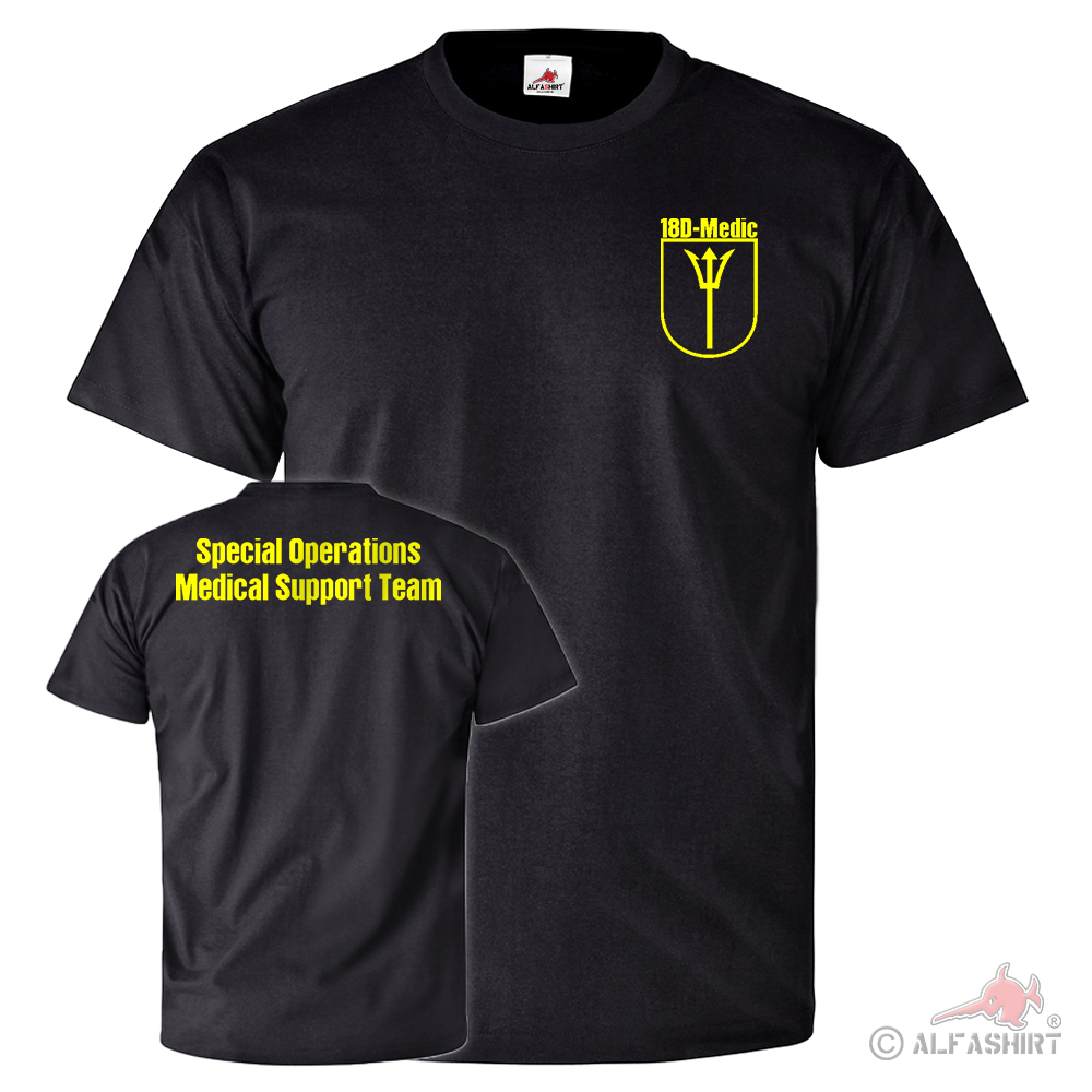 Special Operations Medical Support Team 18D Medic KSM Unit T Shirt # 25813