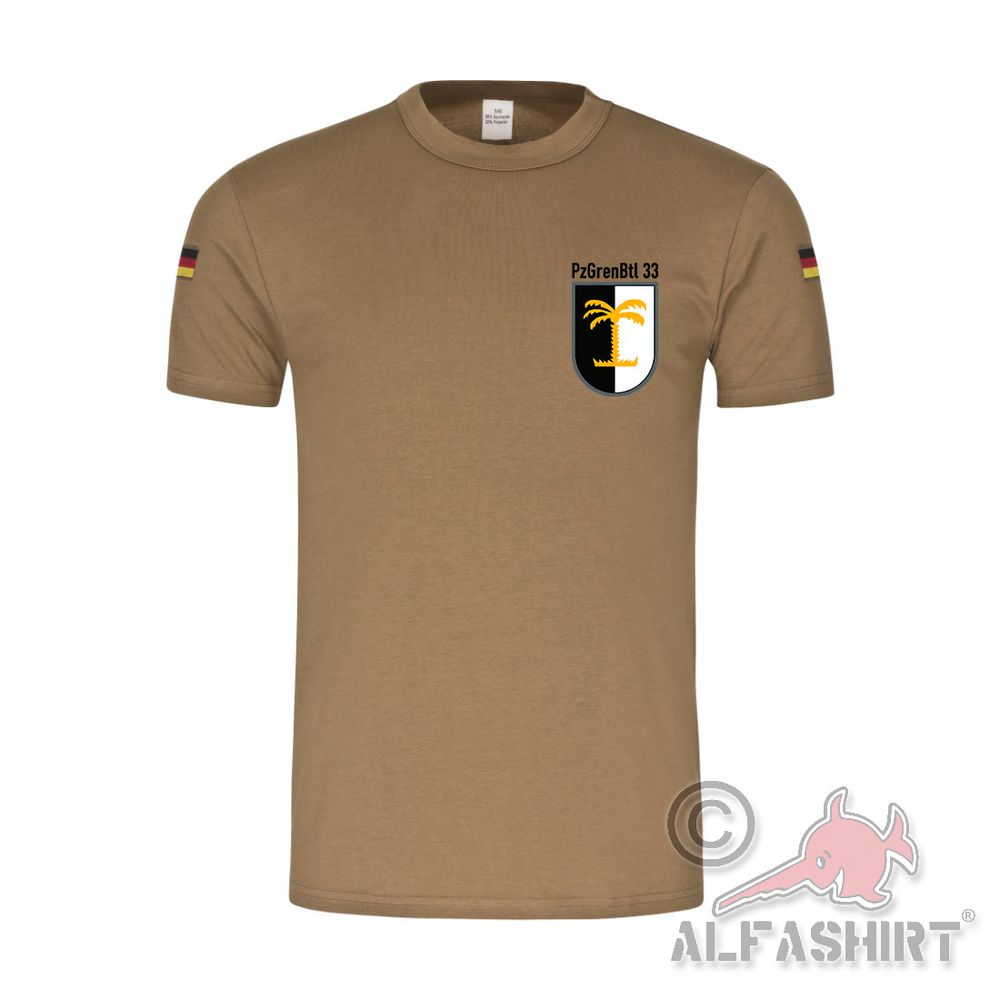 BW Tropen Panzergrenadierbataillon 33 PzGrenBtl Neustadt Wilhelm T-Shirt #40983